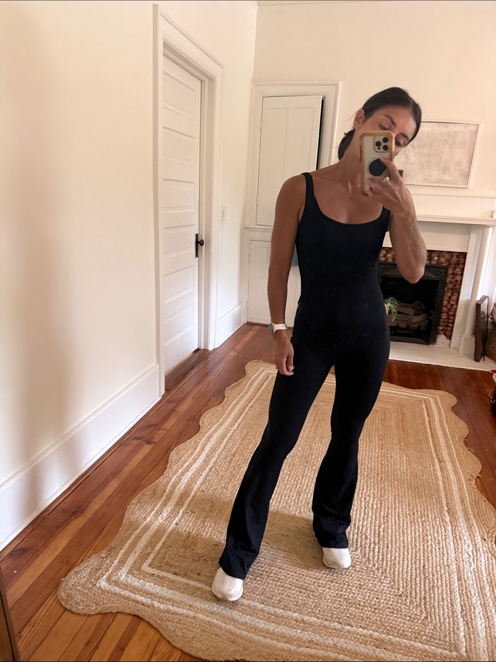 Women’s Black Scoop free people’s one piece nwt